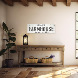 Lienzo Rústico Rótulo de una granja industrial moderna