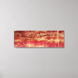 Lienzo Rusto Gold Y Red Abstract Paisajes Canvas