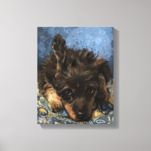 Lienzo Rusty the Poodle