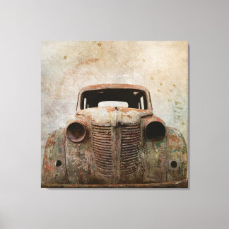 Lienzo Rusty Viejo Coche Antiguo