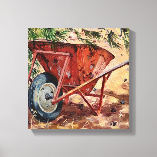 Lienzo Rusty Wheelbarrow 2009 (Anverso)