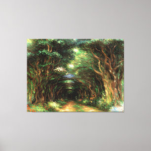 Lienzo Ruta bajo el Rosa Trellises Giverny
