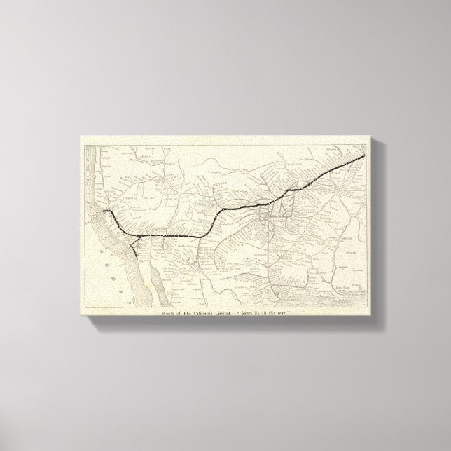 Lienzo Ruta de California Limited (Anverso)