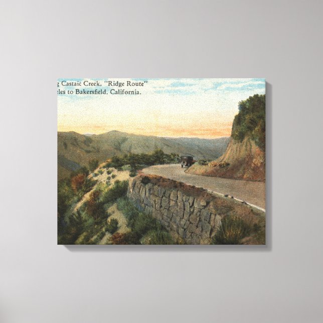 Lienzo Ruta De Ridge, Con Vistas A La Creek Castaic (Anverso)