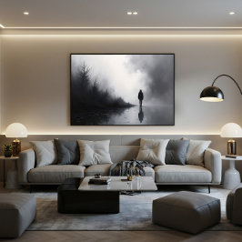 Lienzo Ruta entre sombras