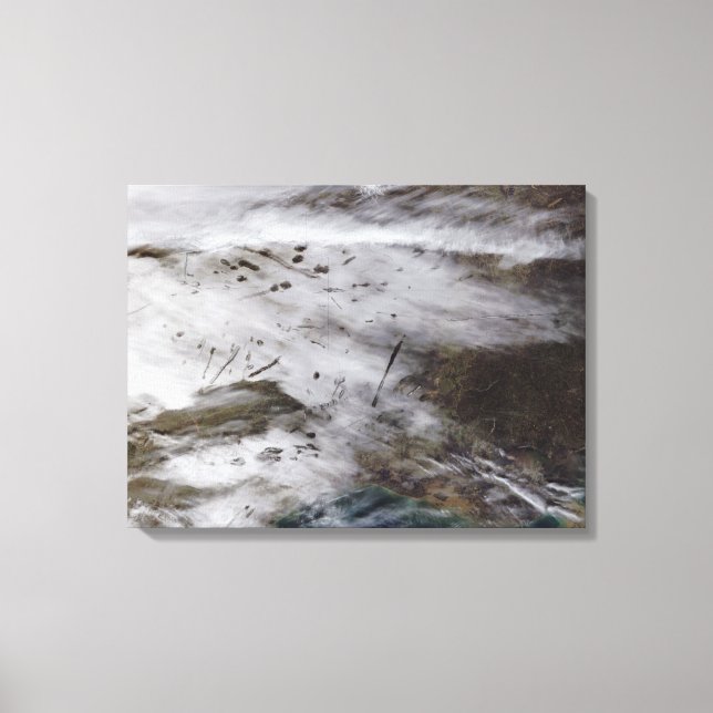 Lienzo Rutas de disipación de aeronaves (Anverso)