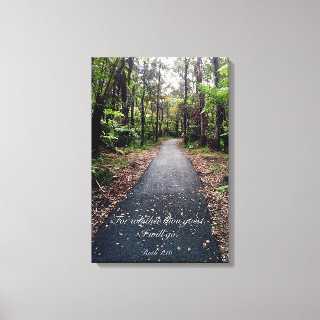 Lienzo Ruth 1:16 (Anverso)