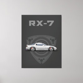 Lienzo RX7 FD rotary JDM car