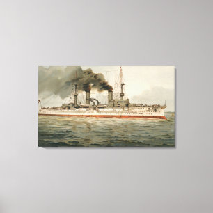 Lienzo S.M. Kreuzer "Furst Bismarck" de Grosse (H.M.