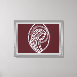 Lienzo S. Mary Elegant foto personalizado de marco de bor