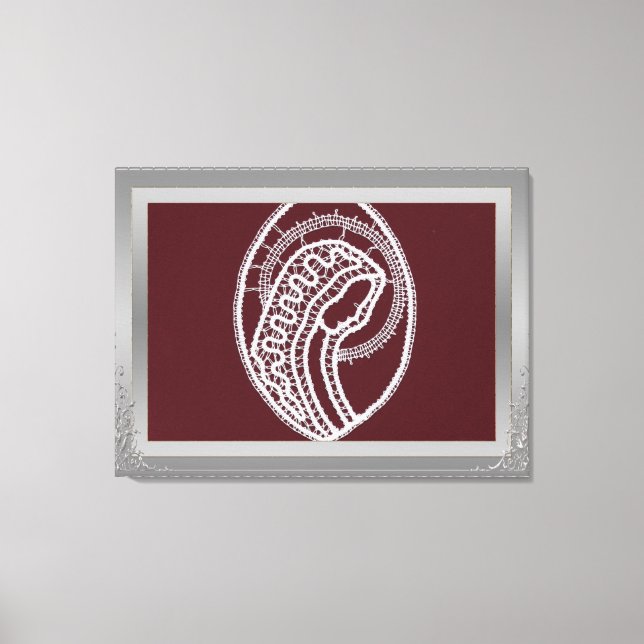 Lienzo S. Mary Elegant foto personalizado de marco de bor (Anverso)