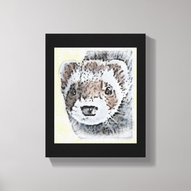 Lienzo Sable Ferret Picture (Anverso)
