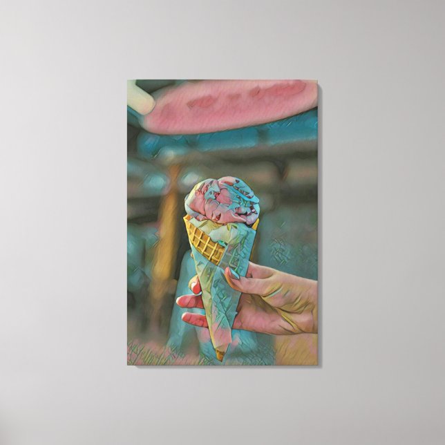 Lienzo Sabor de helado (Anverso)
