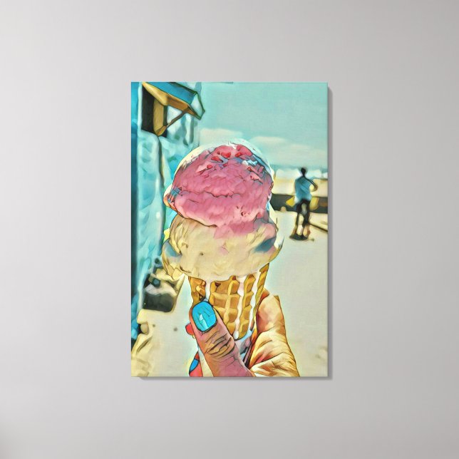 Lienzo Sabor de helado (Anverso)