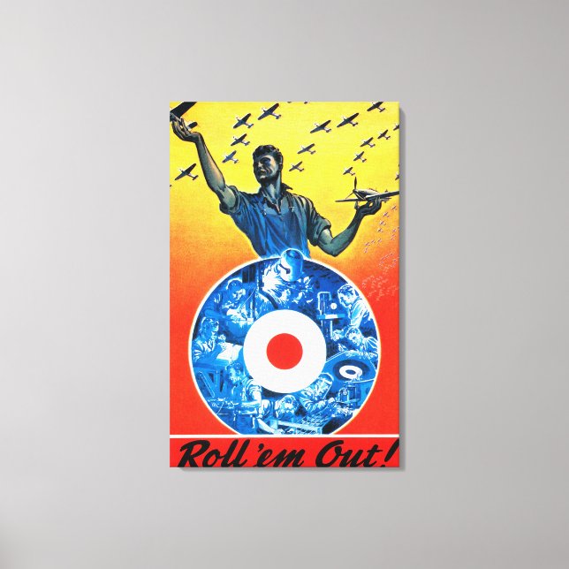 Lienzo Sacarlos de la Real Fuerza Aérea Canadiense (Anverso)