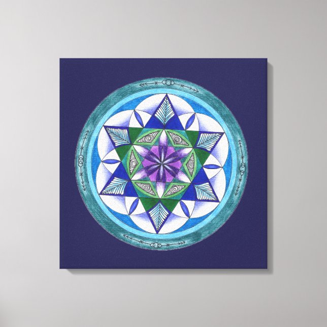 Lienzo Sacred Geometry Mandala (Anverso)