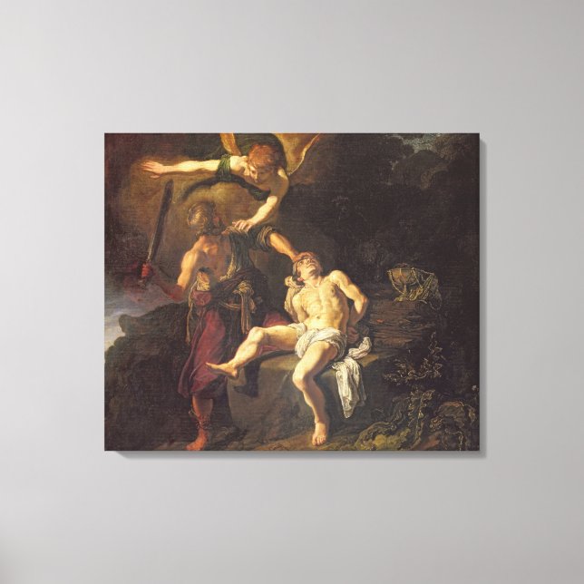 Lienzo Sacrificio de Isaac, 1616 (Anverso)