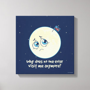 Lienzo Sad Moon