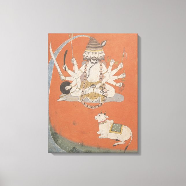 Lienzo Sadashiva, Rajasthan (Anverso)