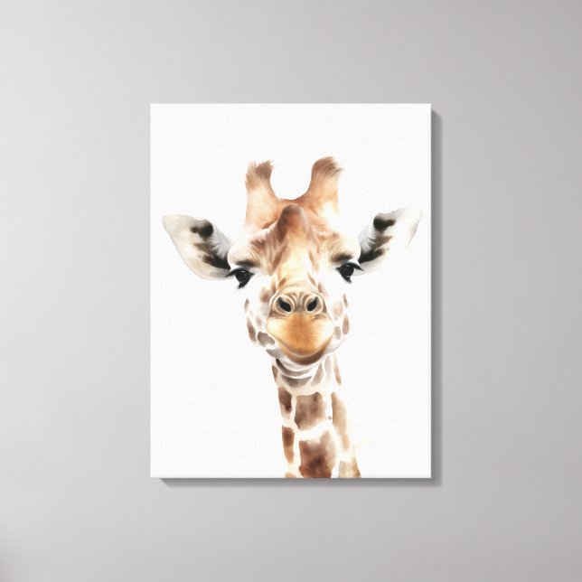 Lienzo Safari Giraffe Wall Art (Anverso)