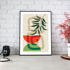 Lienzo Sage Green Wall Art, Boho Landscape Art