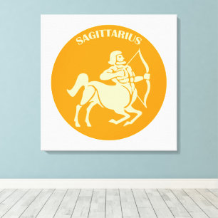 Lienzo Sagitario, Signo del Zodiaco, Horóscopo, Astrologí