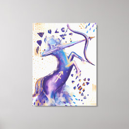 Lienzo Sagittarius Zodiac Abstract Watercolor Wall Art