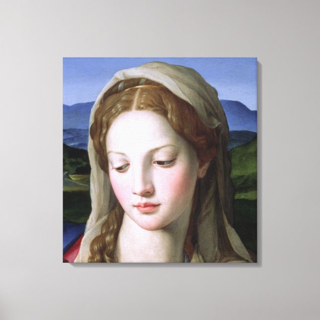 Lienzo Sagrada Familia con Santa Ana y el bebé San Juan (Anverso)