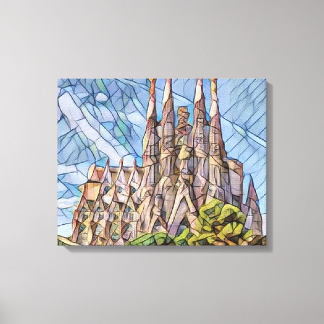 Lienzo Sagrada Familia de Mirsat Karabel (Anverso)