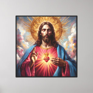 Lienzo Sagrado Corazón de Jesucristo