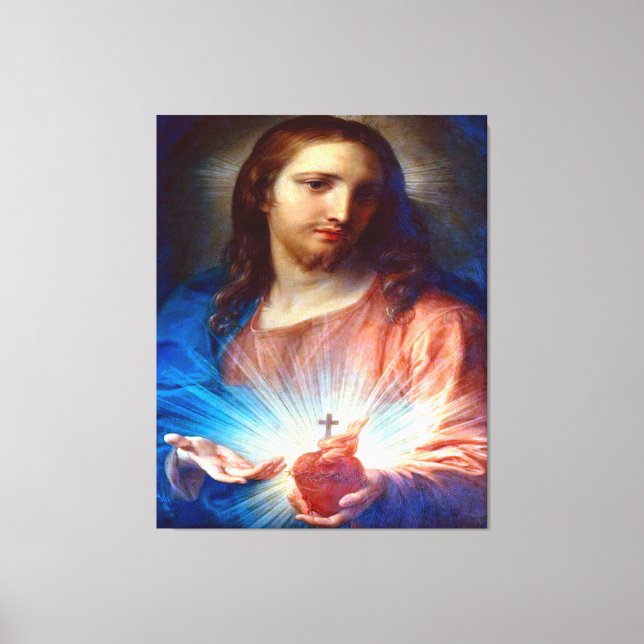 Lienzo Sagrado Corazón de Jesús (Anverso)