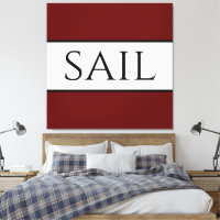 SAIL Texto Negrita Deportivo Ancho Rayas Blancas R