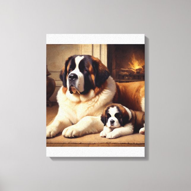 Lienzo saint bernard (Anverso)