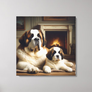Lienzo saint bernard
