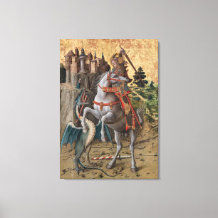 Lienzo Saint George Slay Dragon Carlo Crivelli Paintin