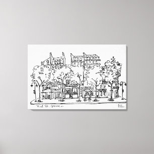 Lienzo Saint-Germain-des-Pres   París, Francia