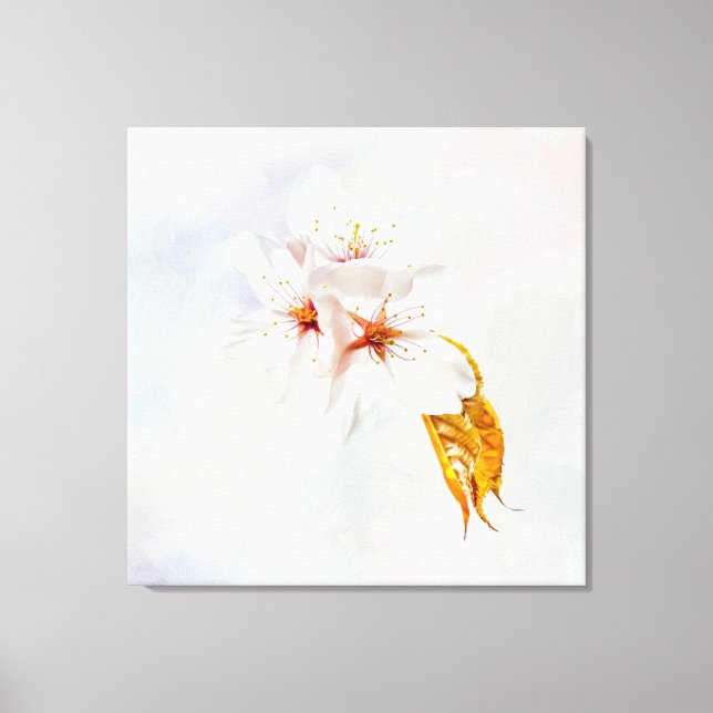 Lienzo Sakura - Flor japonesa de cerezo (Anverso)