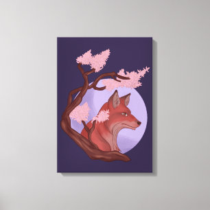 Lienzo Sakura Fox
