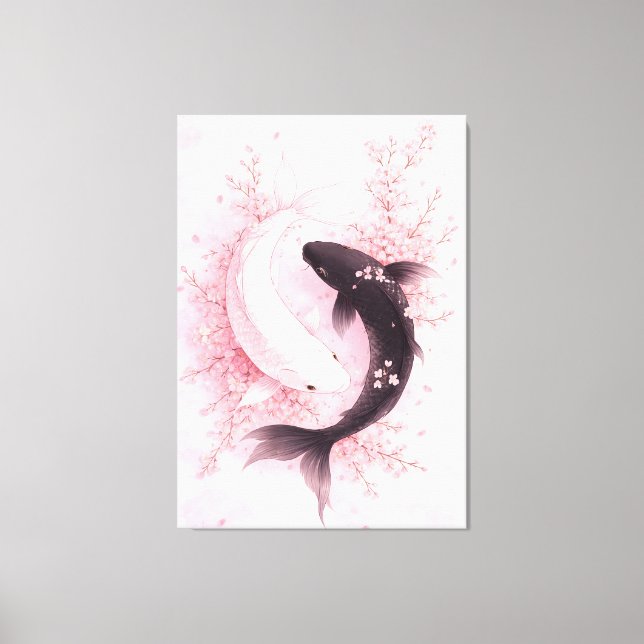 Lienzo Sakura Koi Japonesa (Anverso)