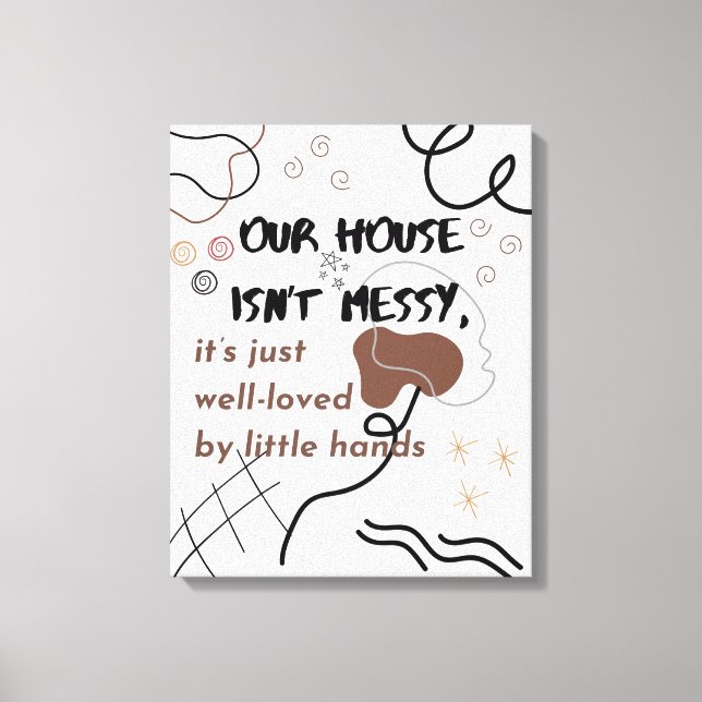 Lienzo Sala de estar Funny Wall Art (Anverso)