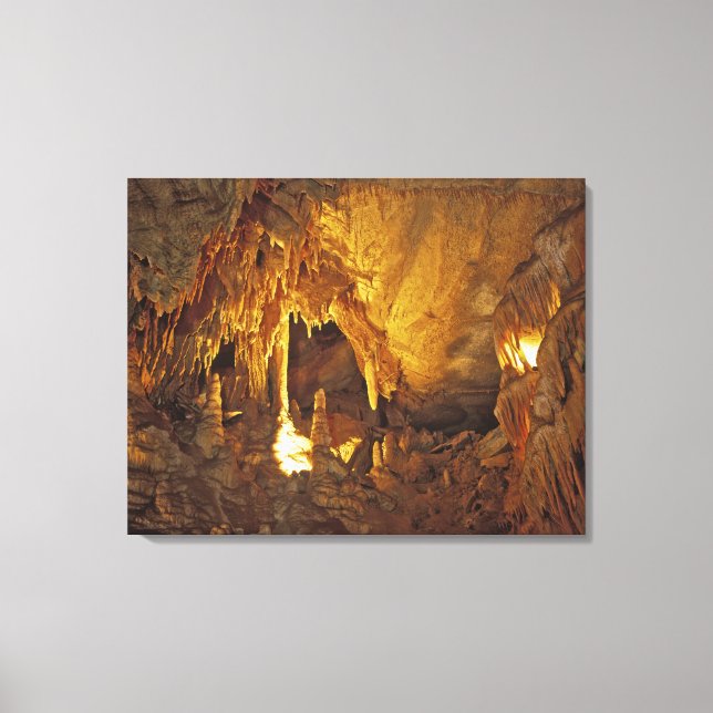 Lienzo Sala de las Cortinas, Parque Nacional Mammoth Cave (Anverso)
