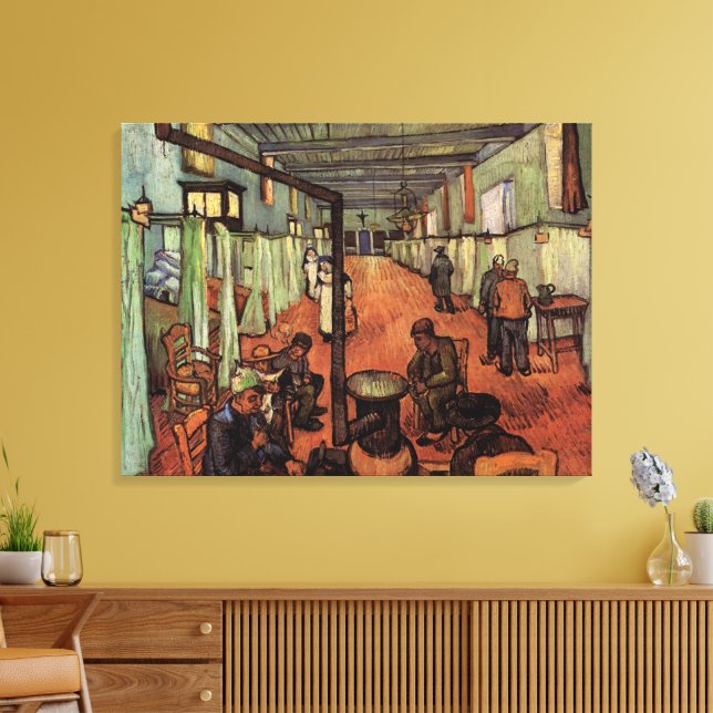 Lienzo Sala en el hospital de Arles por Vincent van Gogh (Insitu (Sala de estar))
