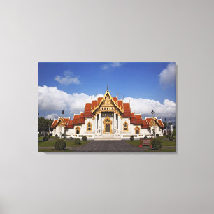 Lienzo Sala Ubosot o Bot, Wat Benchamabophit, Bangkok,