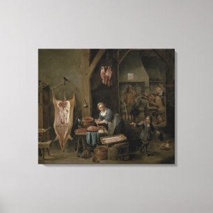 Lienzo Salchicha-making, 1651