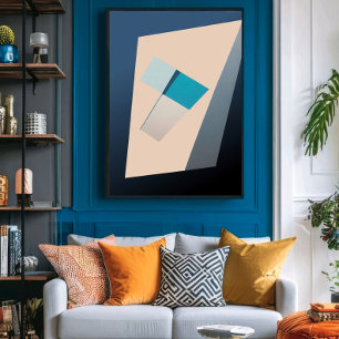 Lienzo Saldo en azul