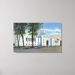 Lienzo Salem, Oregon - opinión del edificio del capitoli