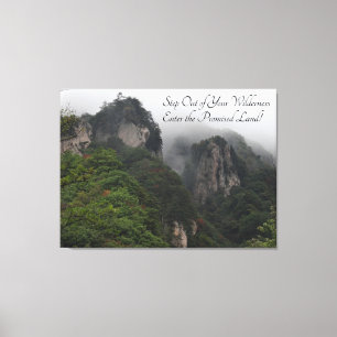 Lienzo "Salga de su salvaje" en un