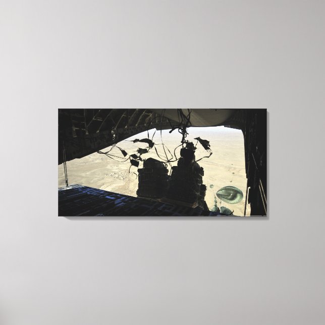 Lienzo Salida de los paquetes del sistema de entrega de c (Anverso)