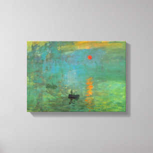 Lienzo Salida del sol de Claude Monet
