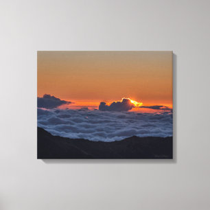 Lienzo Salida del sol en la fotografía de Haleakala en